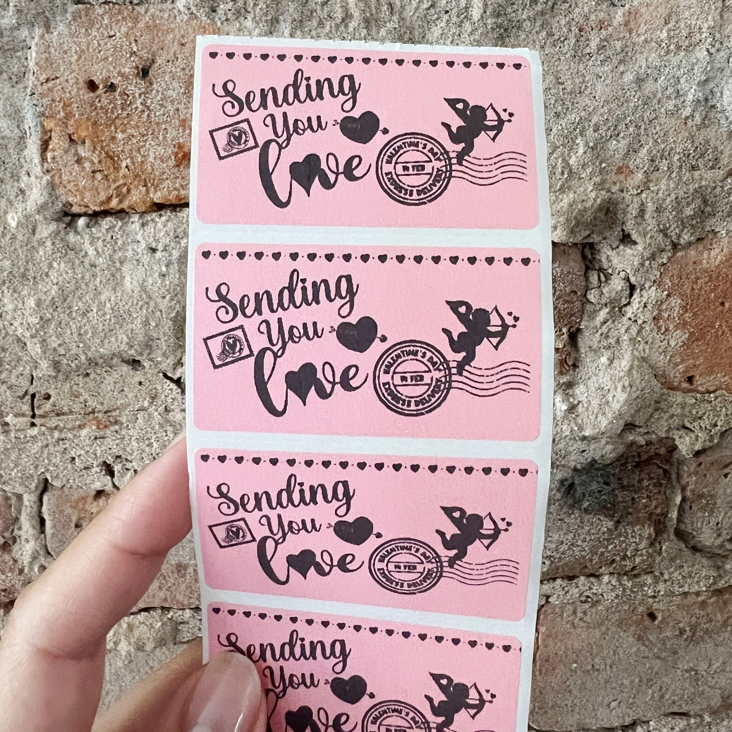 Sending You Love! - 100 Thermal Labels Stickers