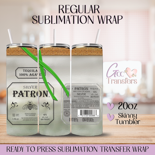 Silver Tequila - 20oz Regular Sublimation Wrap