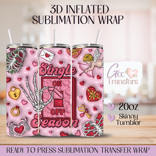 Single Season - 20oz 3D Inflated Sublimation Wrap