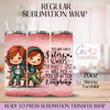 Sister Love Funny - 20oz Regular Sublimation Wrap