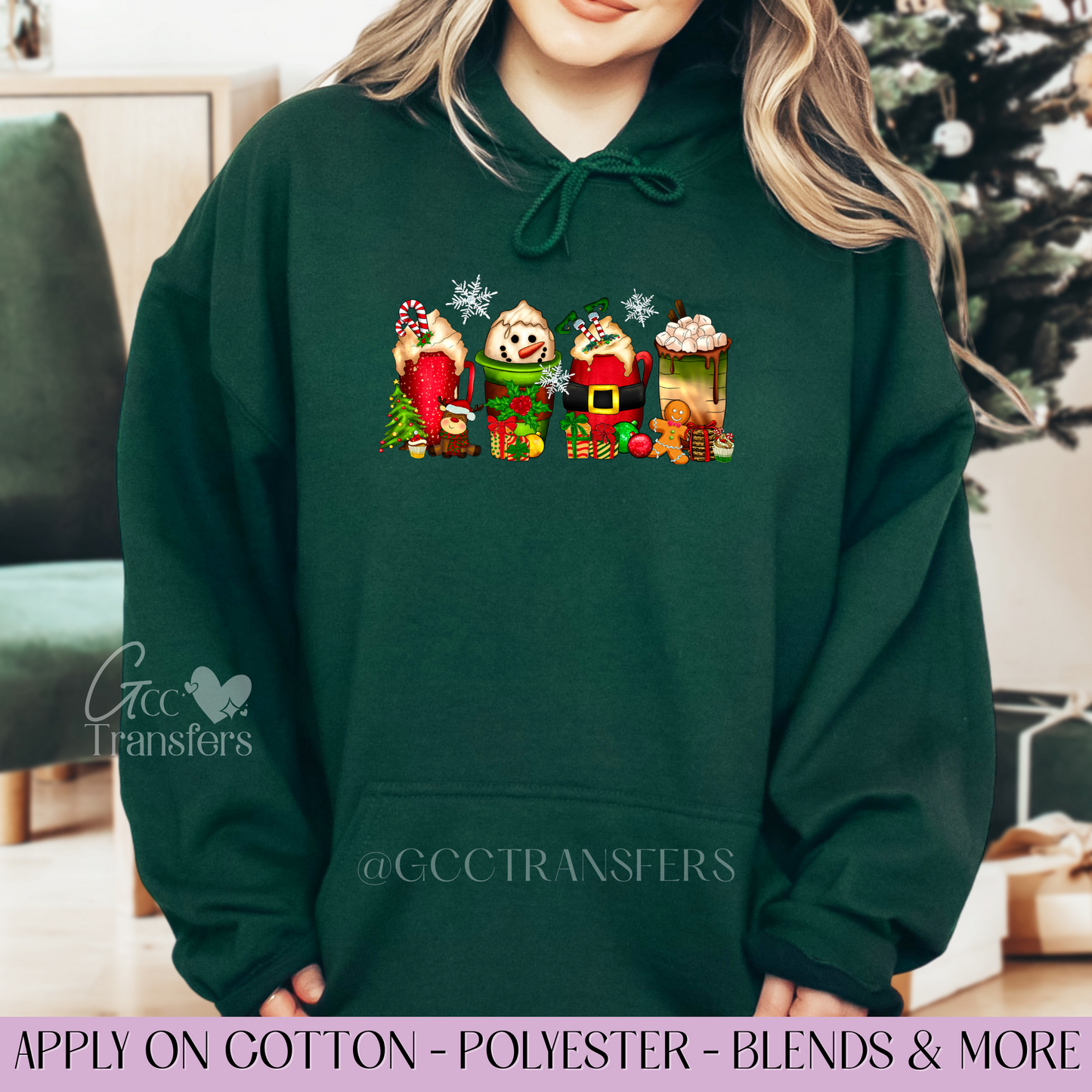 Snowman Christmas Coffee - Full Color DTF Transfer