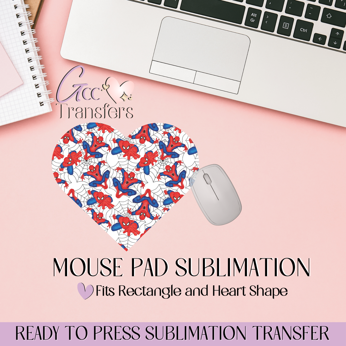 Spider Movie Cartoon - Mouse Pad Sublimation Transfer