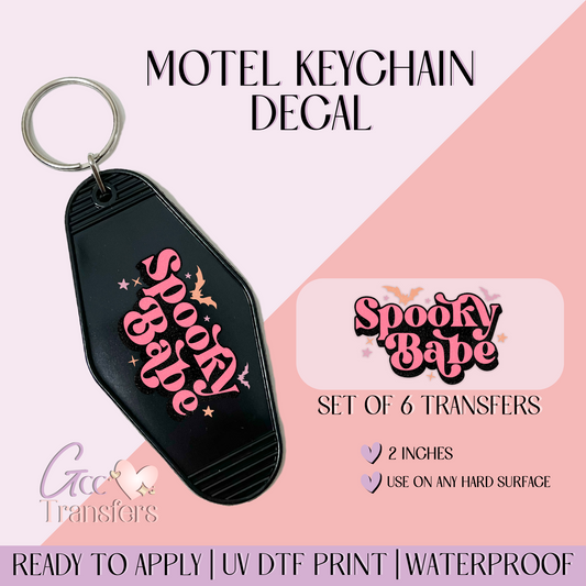 Spooky Babe - Set of 6 (Motel Keychain UV DTF)