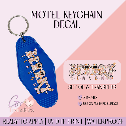 Spooky Season - Set of 6 (Motel Keychain UV DTF)