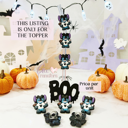 Blue Costume Alien Character ( (RTS) Straw Topper