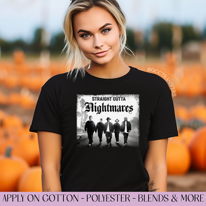 Straight Outta Nightmare - Full Color DTF Transfer