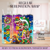Super Coins Collector Friend Sparkle - 20oz Regular Sublimation Wrap