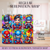 Super Legendary Defenders Autism Awareness - 20oz Regular Sublimation Wrap