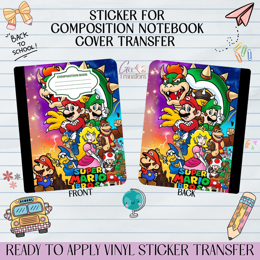 Gamer Coins Jumping Character - Sticker for Notebook Cover