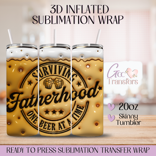 Surviving Fatherhood - 20oz 3D Inflated Sublimation Wrap