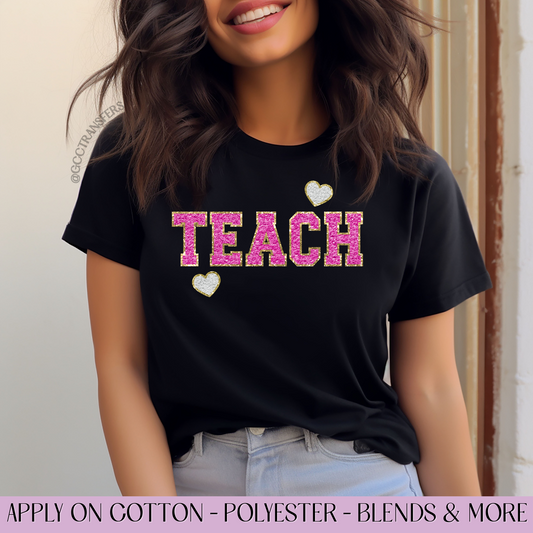 Teach Pink Gold - Full Color Transfer