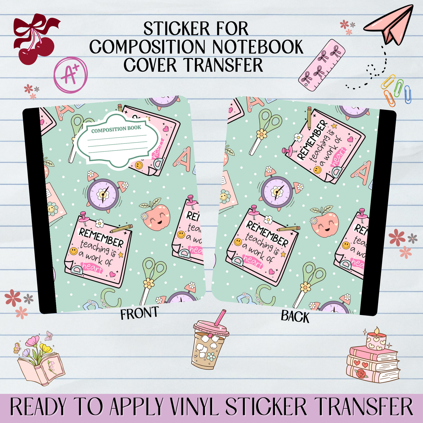 Teacher Affirmation - Sticker for Notebook Cover