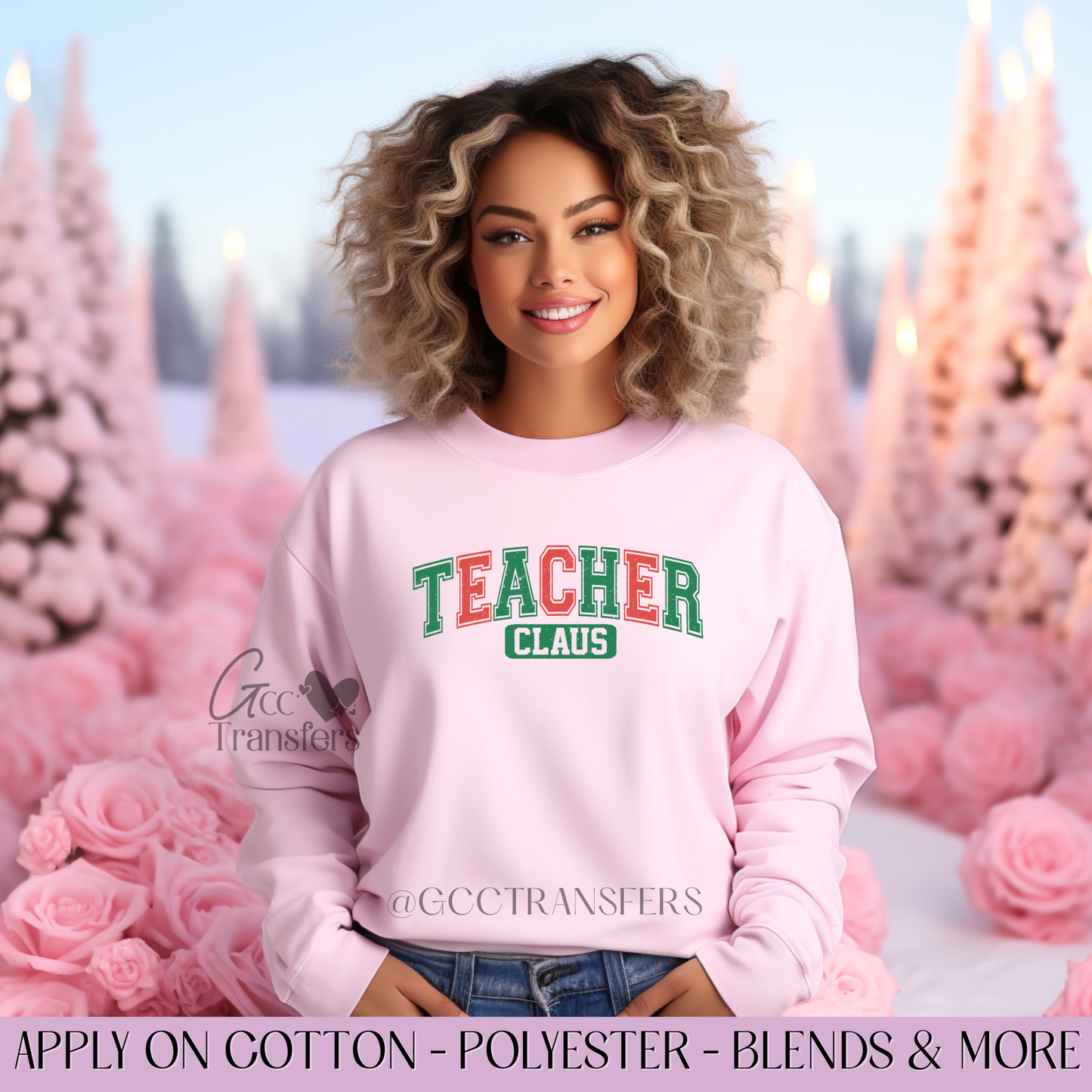 Teacher Claus - Full Color DTF Transfer