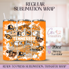 TN Vols Football Team - 20oz Regular Sublimation Wrap