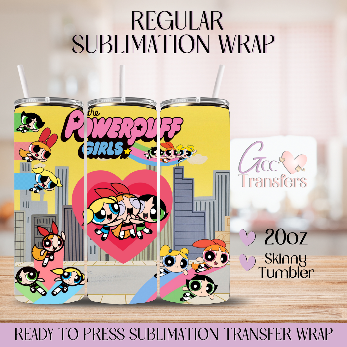 The Powerpuff Girls - 20oz Regular Sublimation Wrap