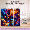 Theater Mask Art Comedy Tragedy - 20oz Regular Sublimation Wrap