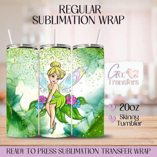 Fairy Green Princess - 20oz Regular Sublimation Wrap