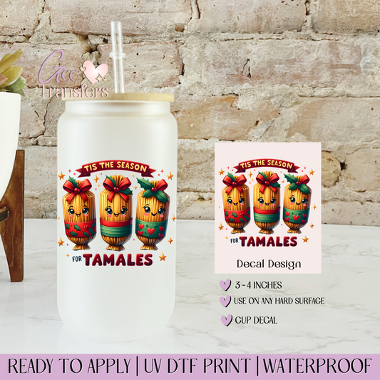 Tis The Season for Tamales - Decal UVDTF