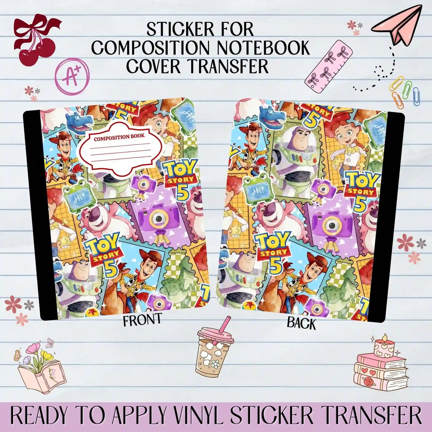 Story Movie 5 - Sticker for Notebook Cover