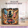USA Firefighter - 20oz Regular Sublimation Wrap