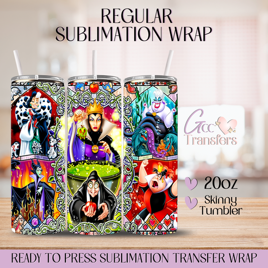 Villains Poison Halloween - 20oz Regular Sublimation Wrap