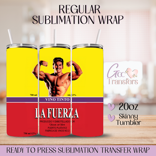 Vino Tinto La Fuerza DR - 20oz Regular Sublimation Wrap