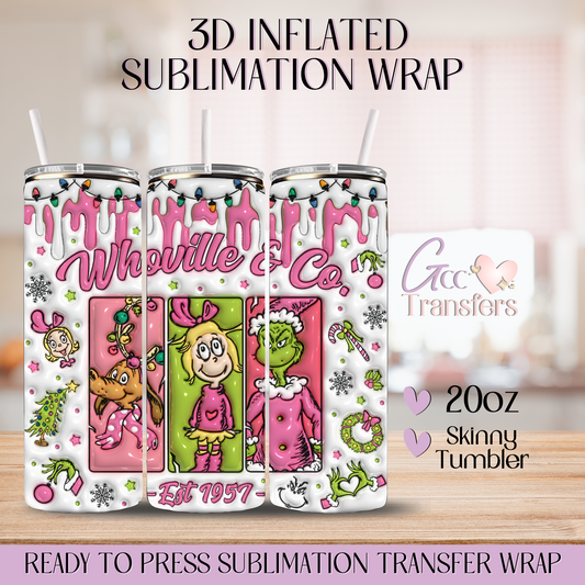 Whoville & Co.- 20oz 3D Inflated Sublimation Wrap