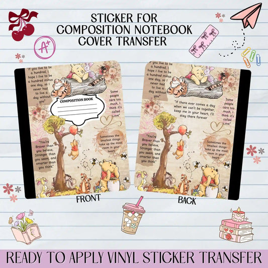 Honey Friends Phrase - Sticker for Notebook Cover