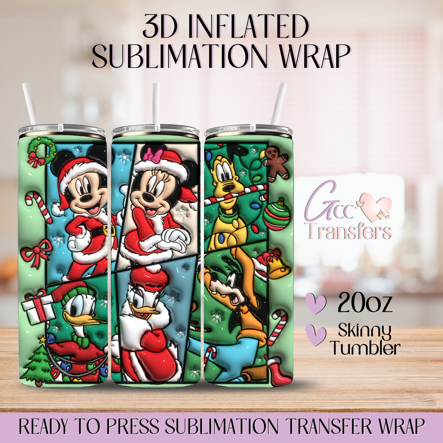 Wonderland Friends Lottery - 20oz 3D Inflated Sublimation Wrap