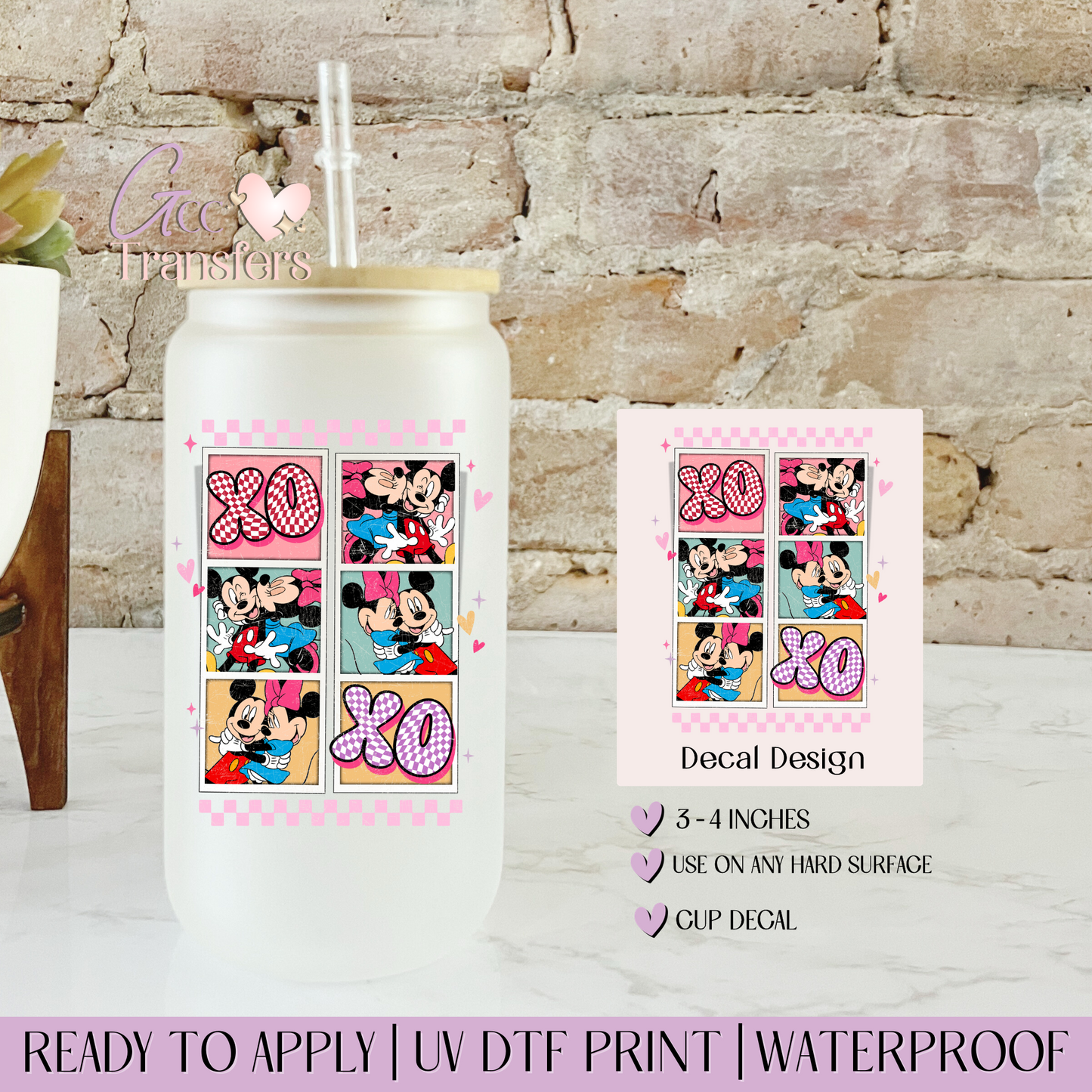 XoXo Cartoons Mice - Decal UVDTF