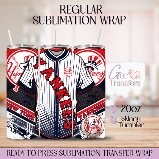 Jersey Baseball NY - 20oz Regular Sublimation Wrap