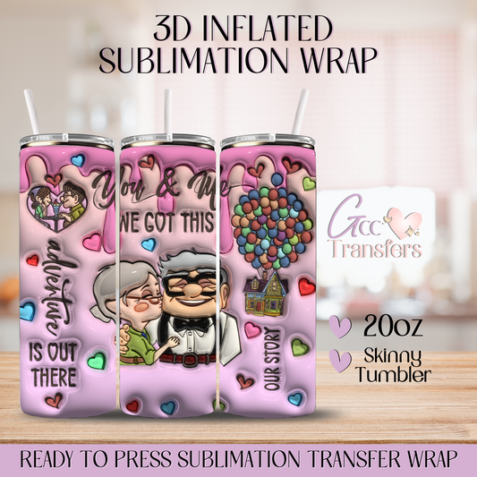 You & Me Adventures - 20oz 3D Inflated Sublimation Wrap