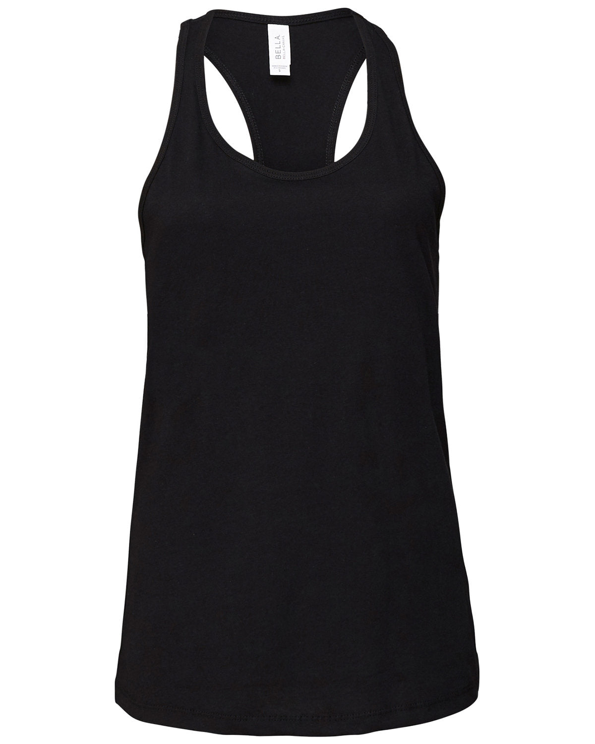 Black - B6008 Bella+Canvas Ladies' Jersey Racerback Tank