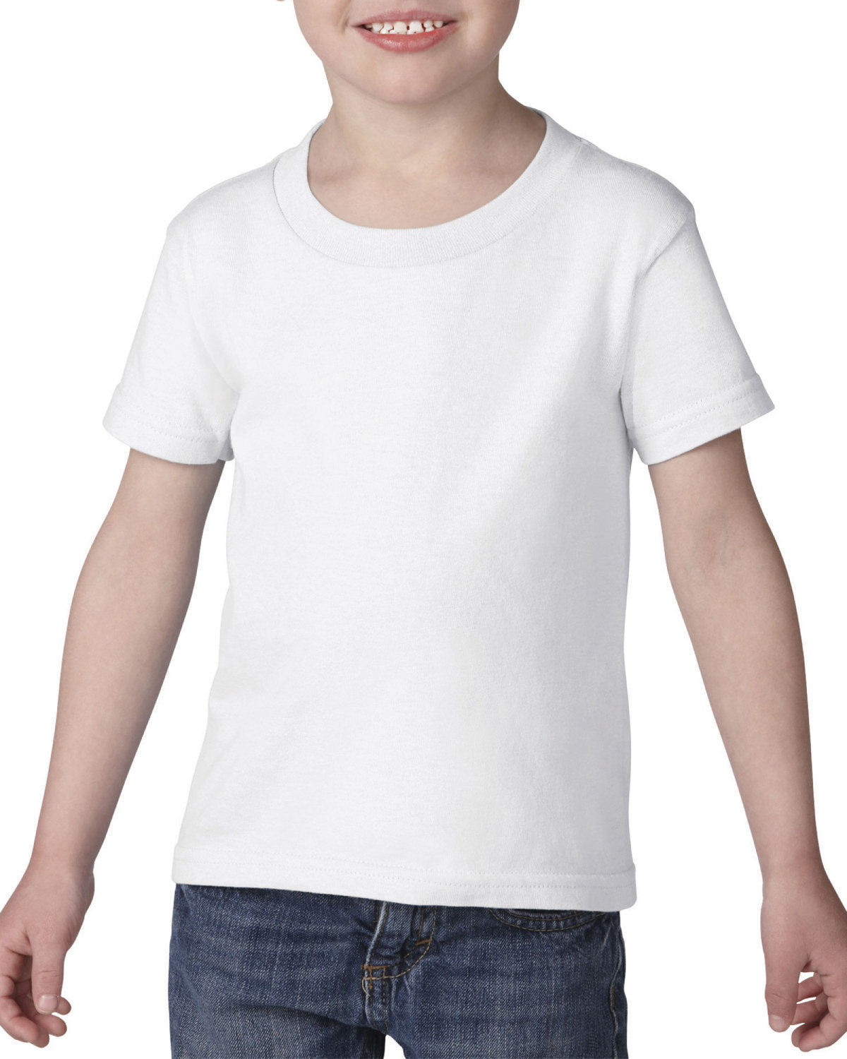 White - G510P Gildan Toddler Heavy Cotton T-Shirt